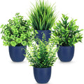 Blue Faux Plant — Blue