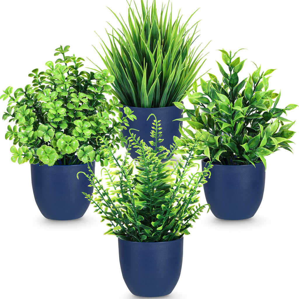 Blue Faux Plant