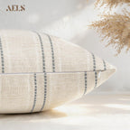 Linen Boho Fabric Throw Pillow Cover — 18" - View 4