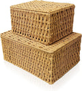 Boho Rattan Storage Basket — Set of 4 — WITHOUT LINER