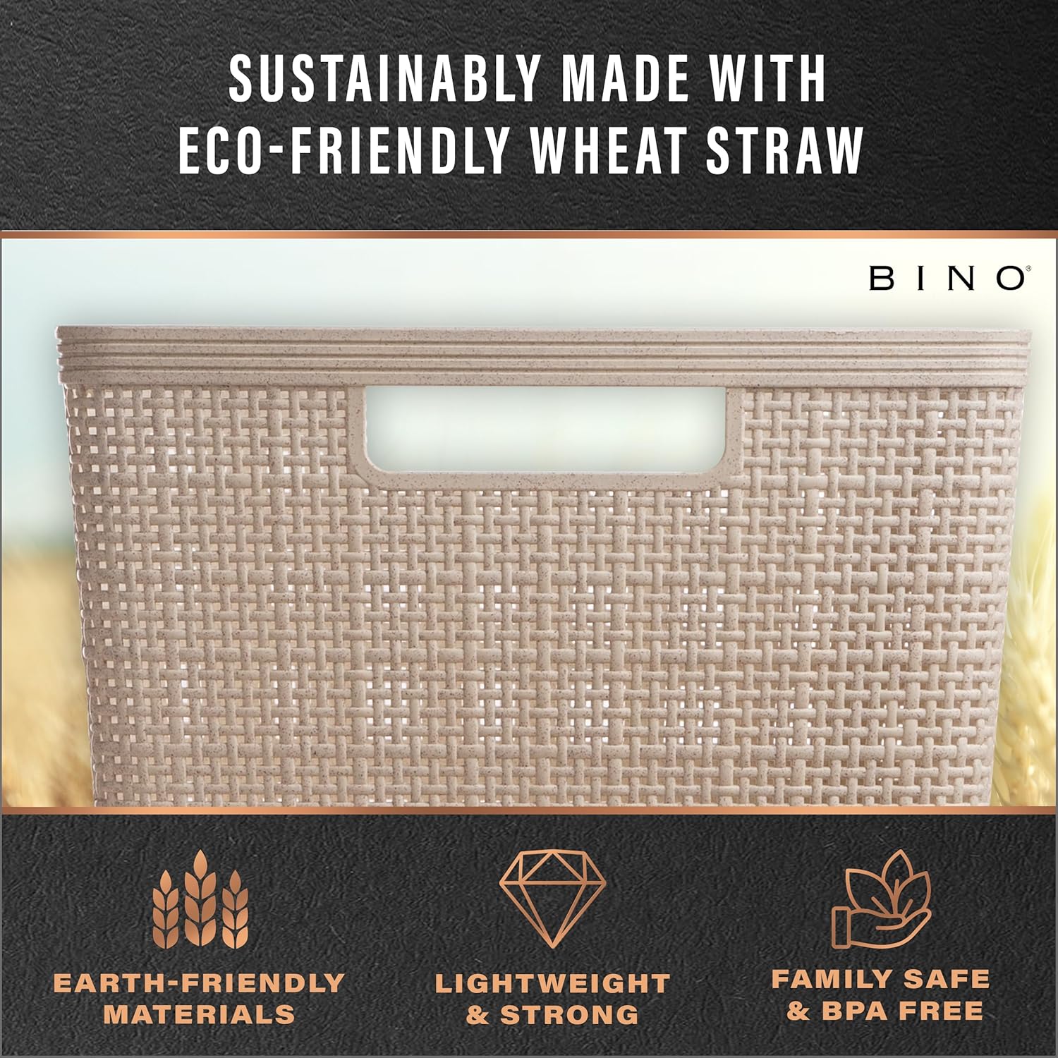 Boho Beige Storage Basket - View 8
