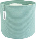 Round Boho Beige Throw Pillow — green