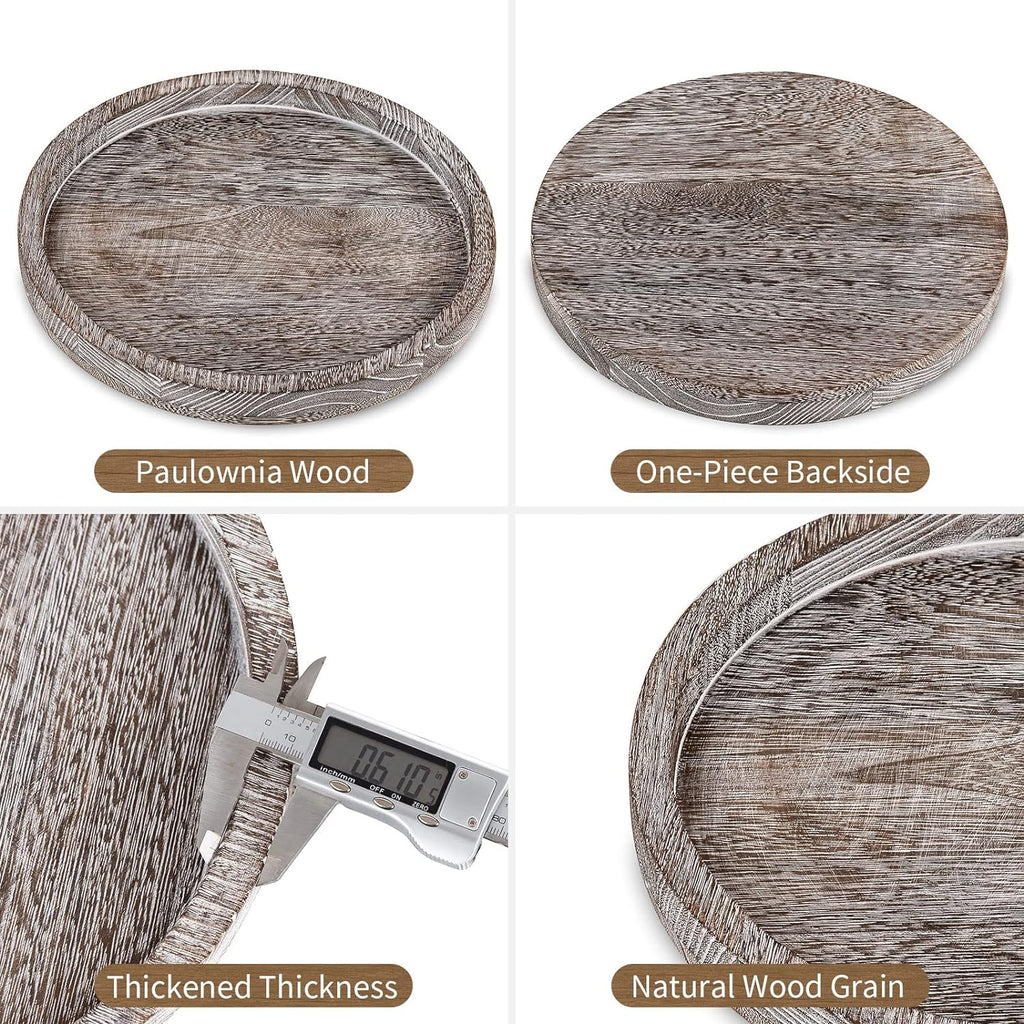 Round Farmhouse Brown Candle - View 9