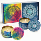 Soy Wax Metal Scented Candle — Set of 2