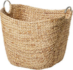 Boho Brown Woven Basket — 21" - View 9