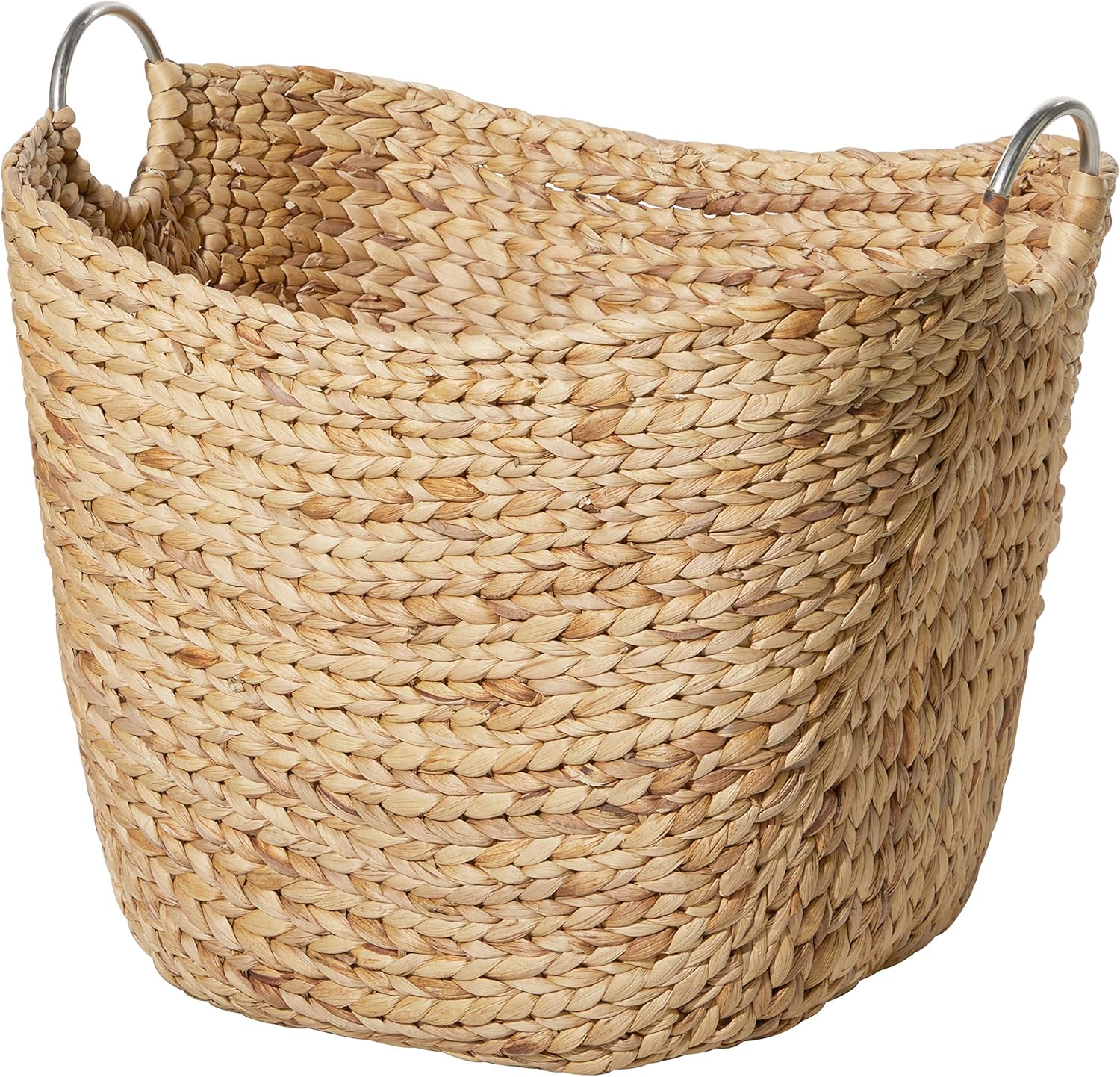Boho Brown Woven Basket — 21" - View 9