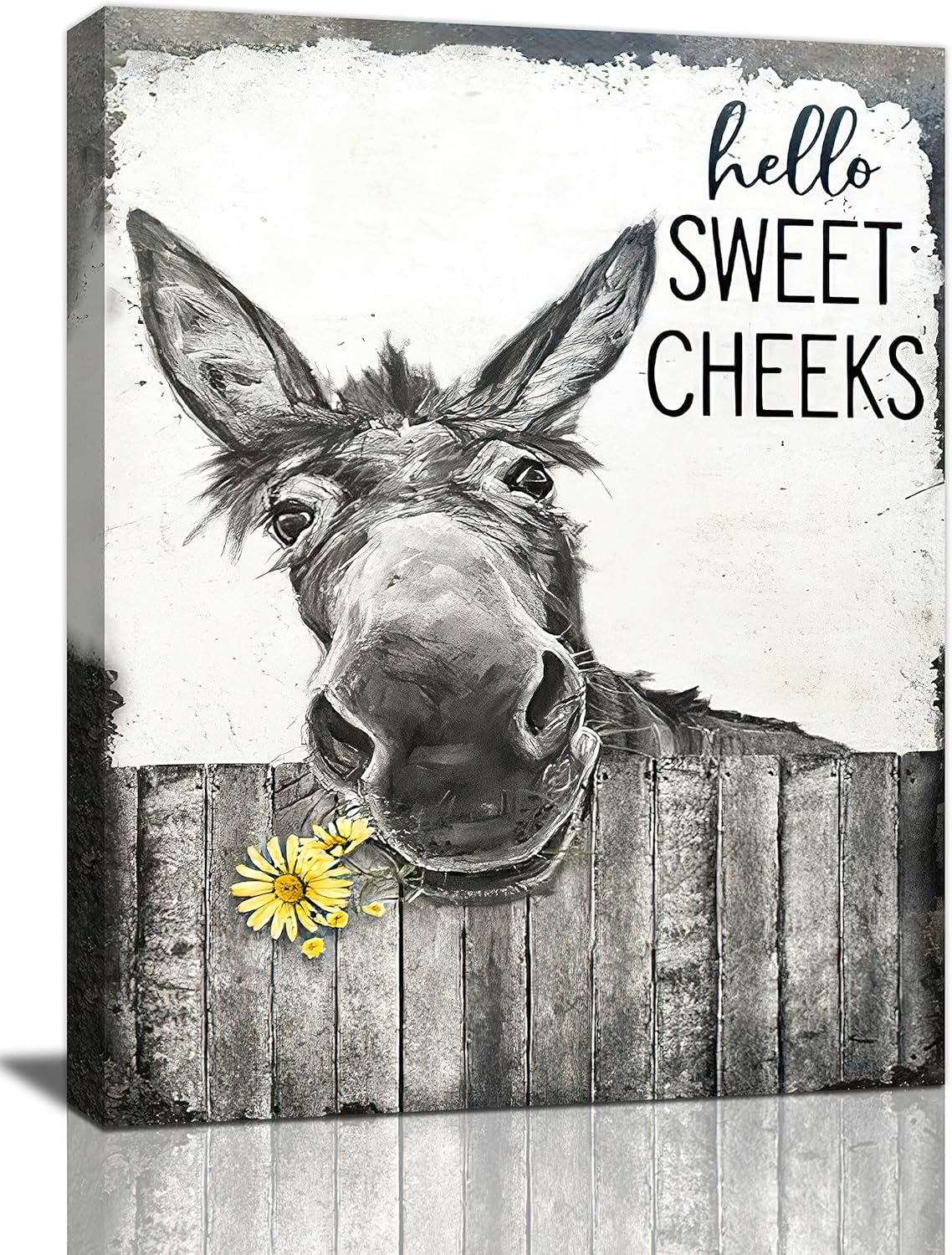 Framed Farmhouse White Wall Art — 12" — White