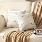 Boho Beige Throw Pillow Cover — 20" - View 2