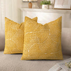 Tufted Boho Beige Throw Pillow Cover — 18"