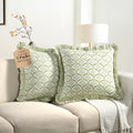 Boho Blue Throw Pillow — 20" — 18" x 18" (Pack of 2)