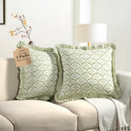 Boho Blue Throw Pillow — 20" — 18" x 18" (Pack of 2)