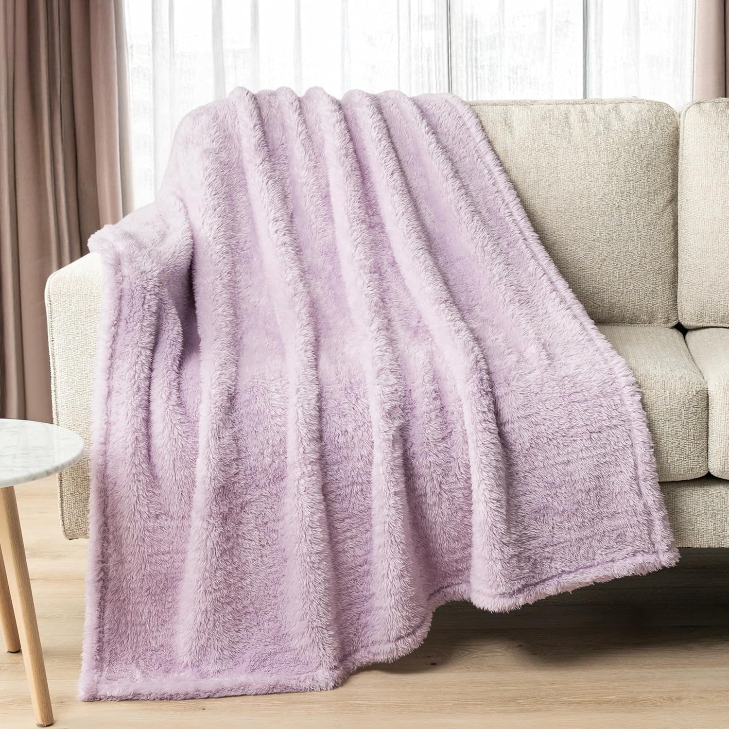 Beige Throw Pillow — 50x60 - View 3