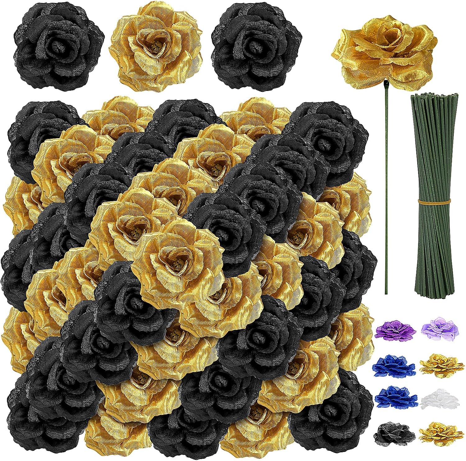 Black Artificial Flowers — Black-gold