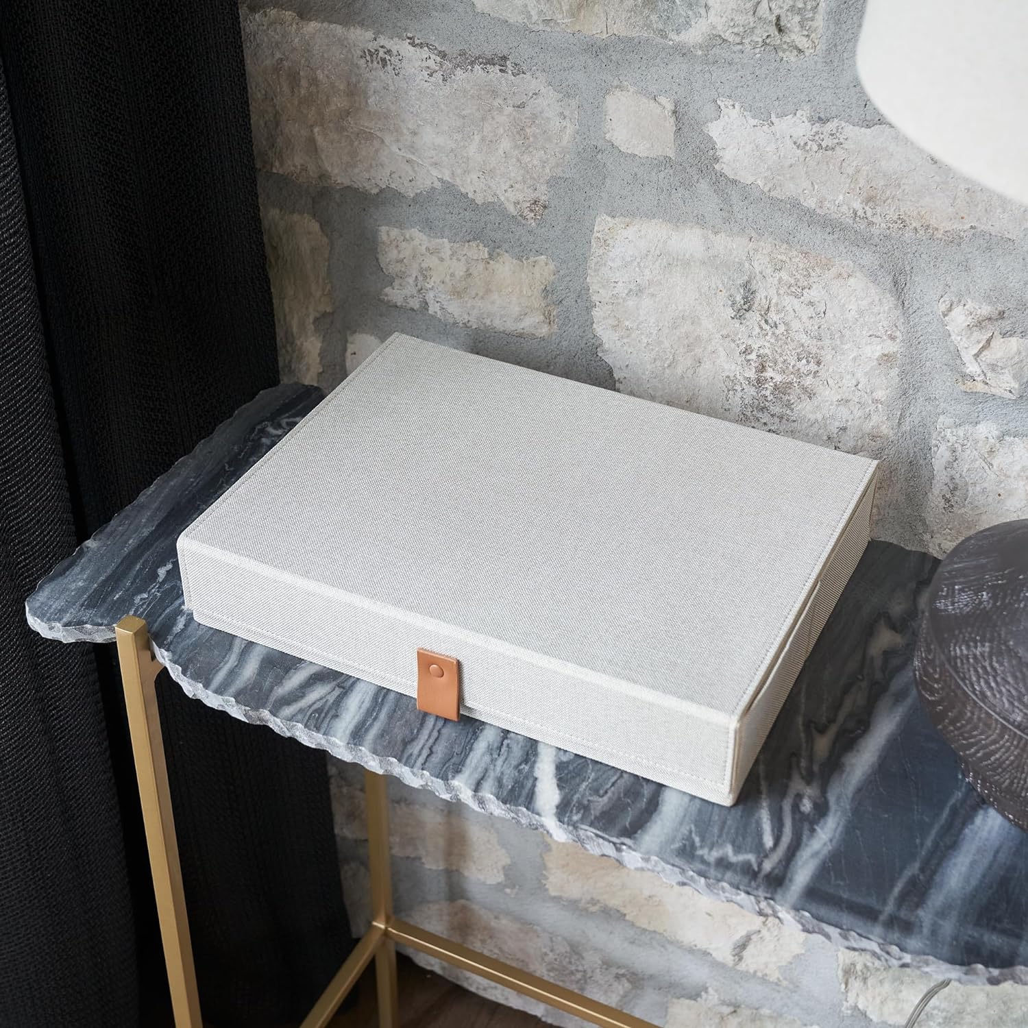 Linen Grey Storage Basket - View 3
