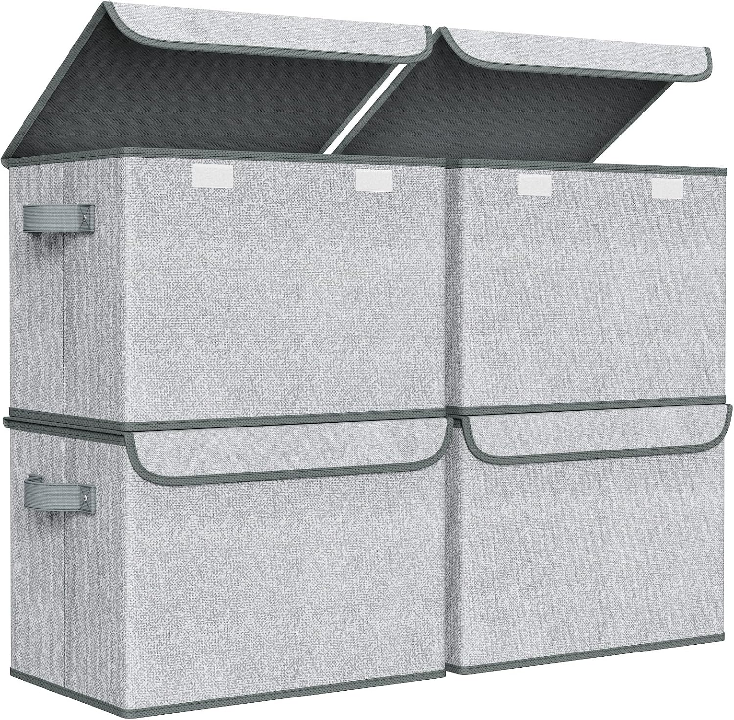Beige Storage Bin — 12" — Gray(No Window)