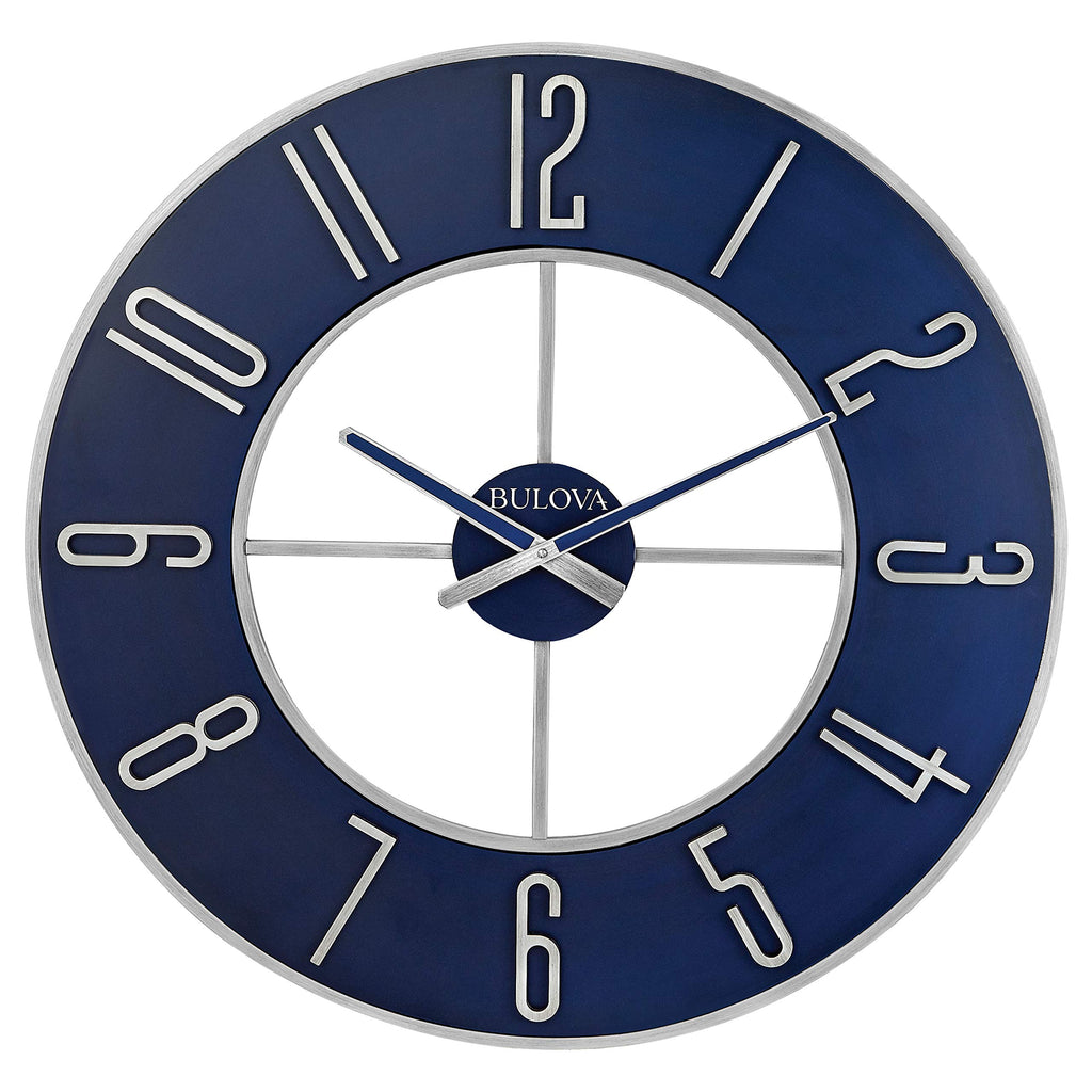 Battery Operated Modern Metal Wall Clock — 27"