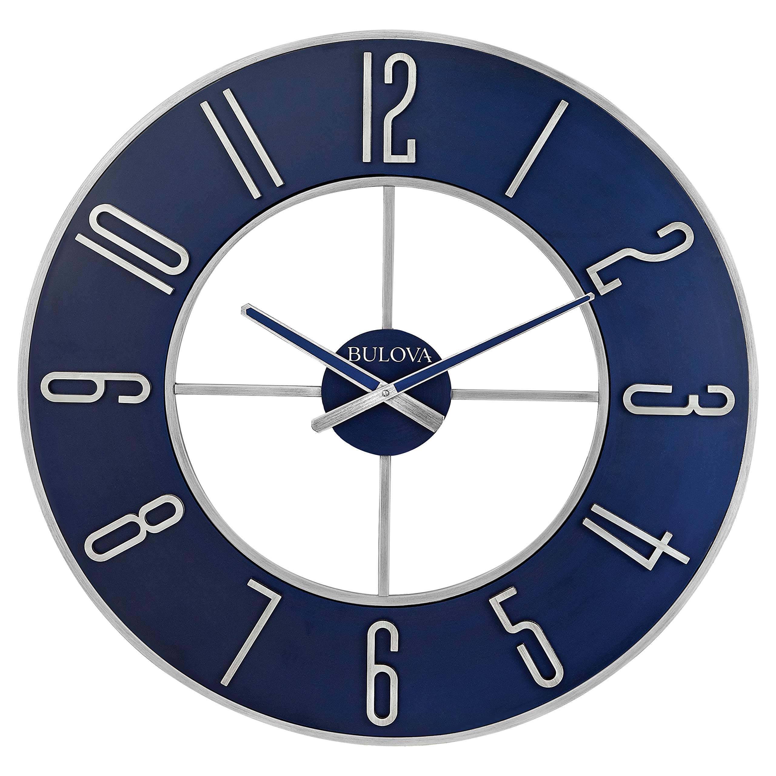 Battery Operated Modern Metal Wall Clock — 27"