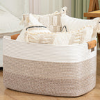 Boho Beige Throw Pillow — 22"
