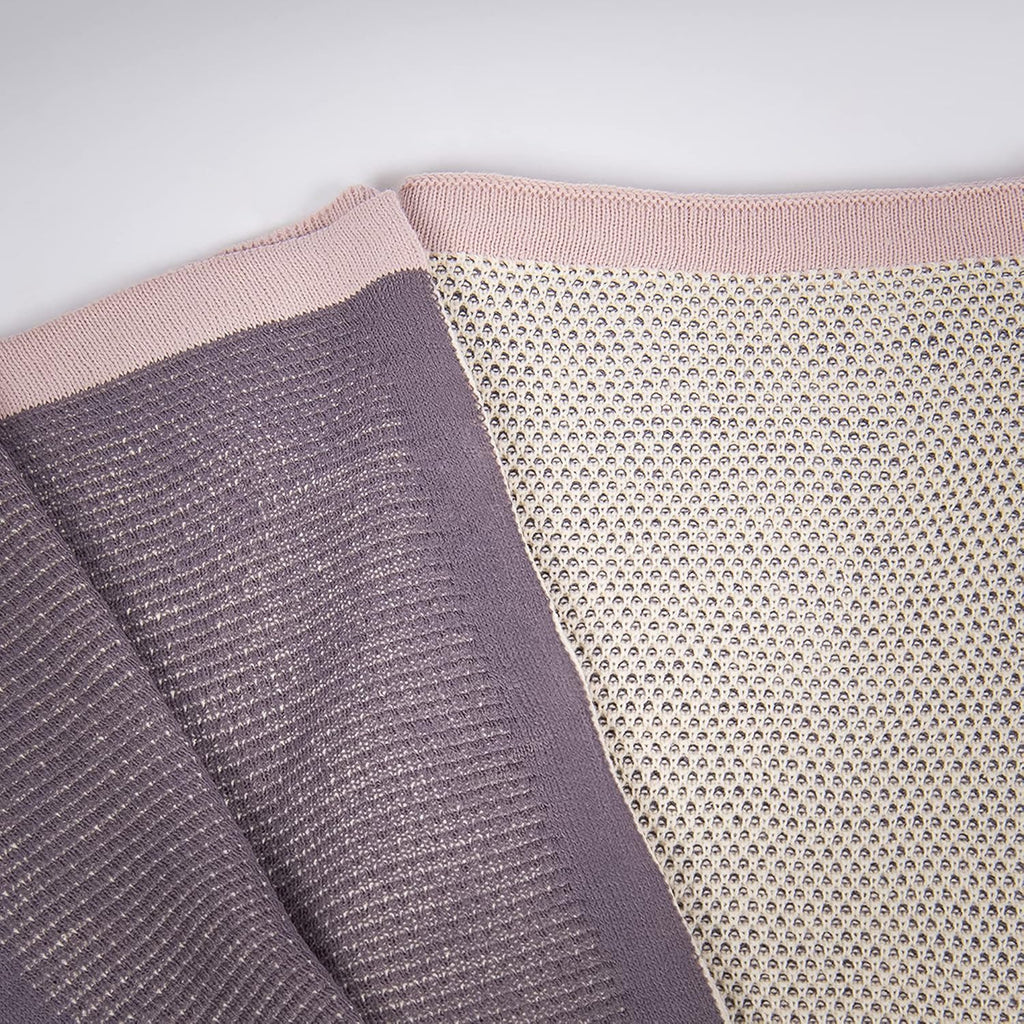 Knit Blue Throw Pillow — 50" - View 2
