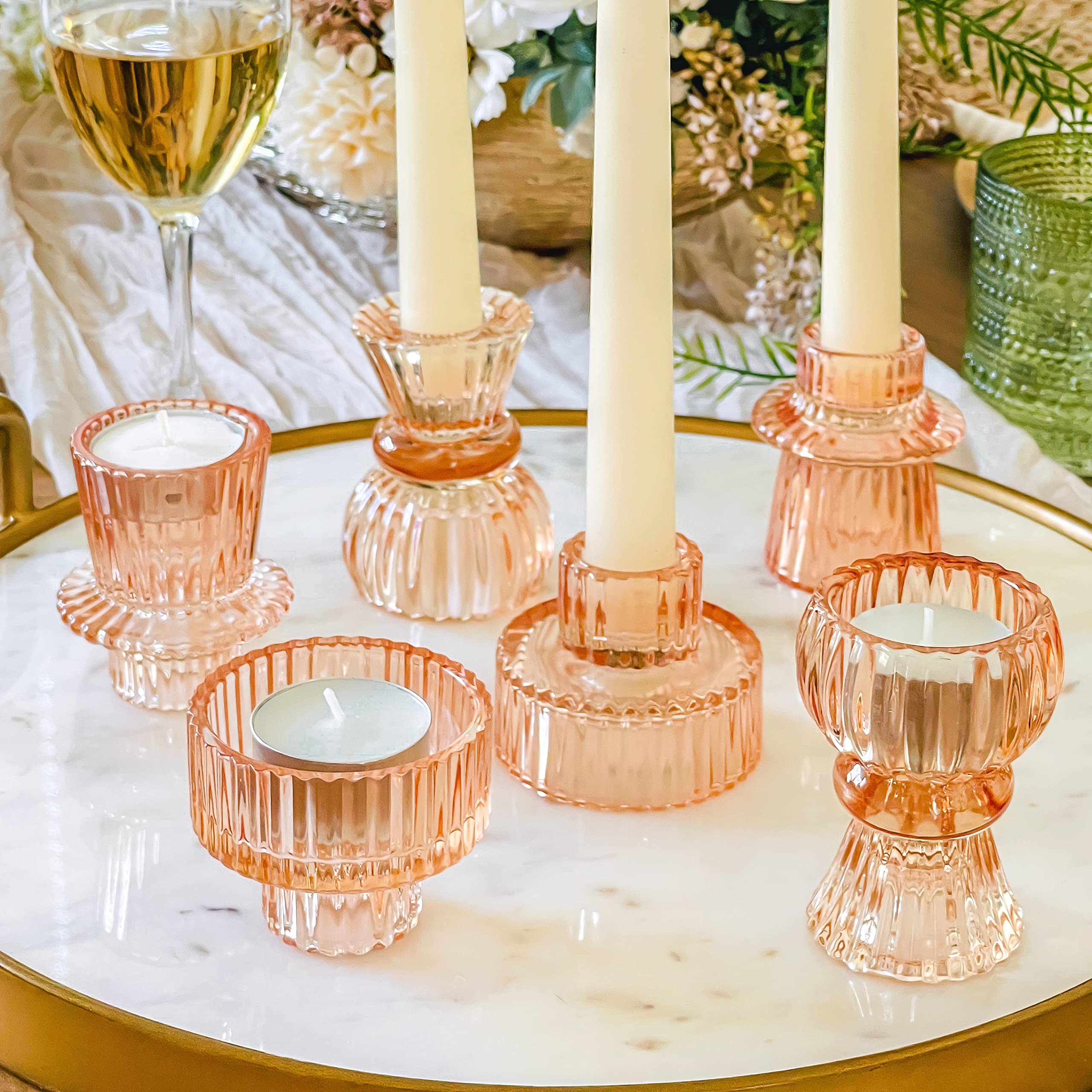 Vintage Luxe Black Candle — Set of 6