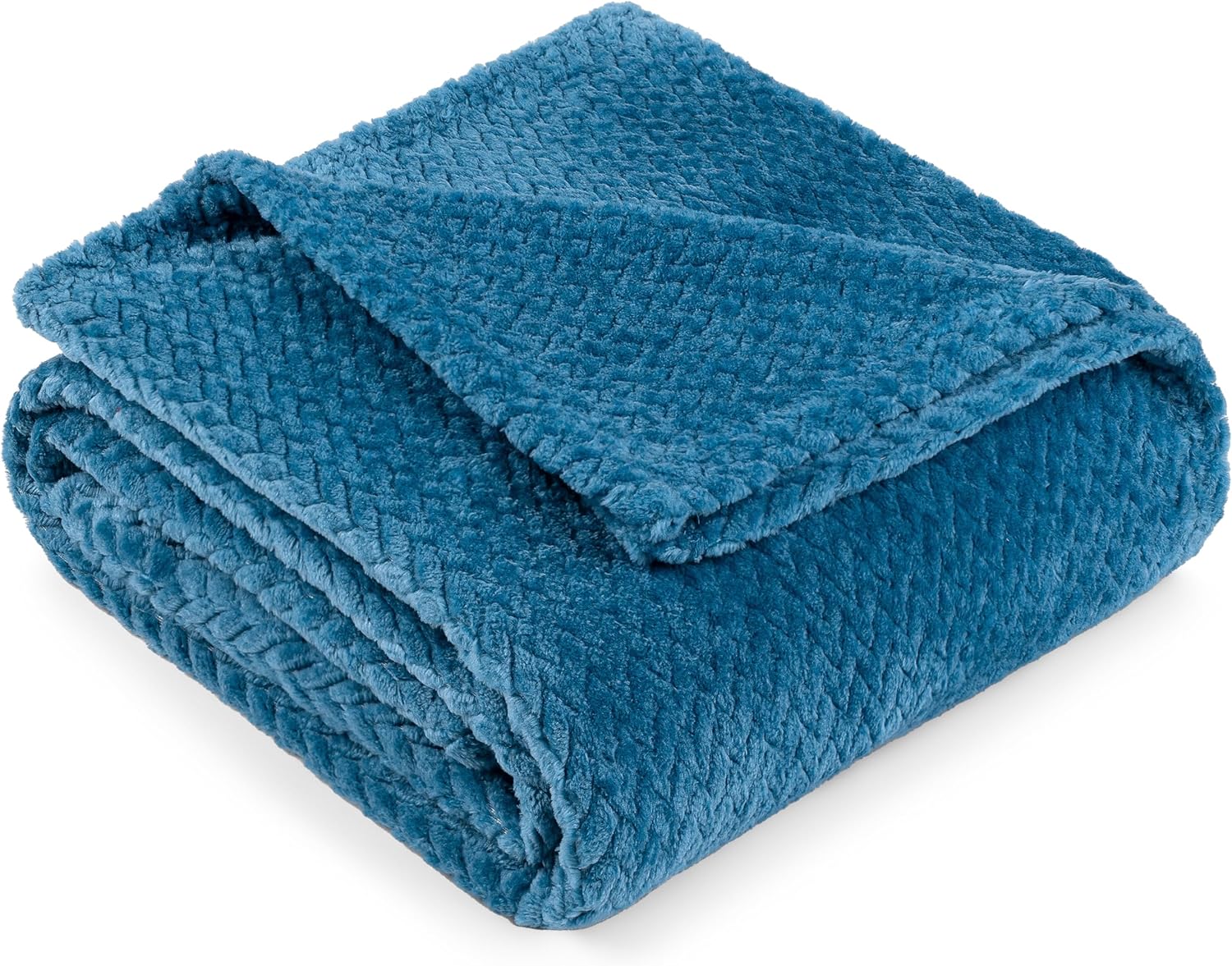 Beige Throw Pillow — 60" — Teal Blue