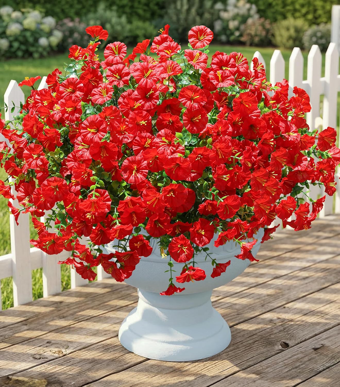 Orange Artificial Flowers — Red