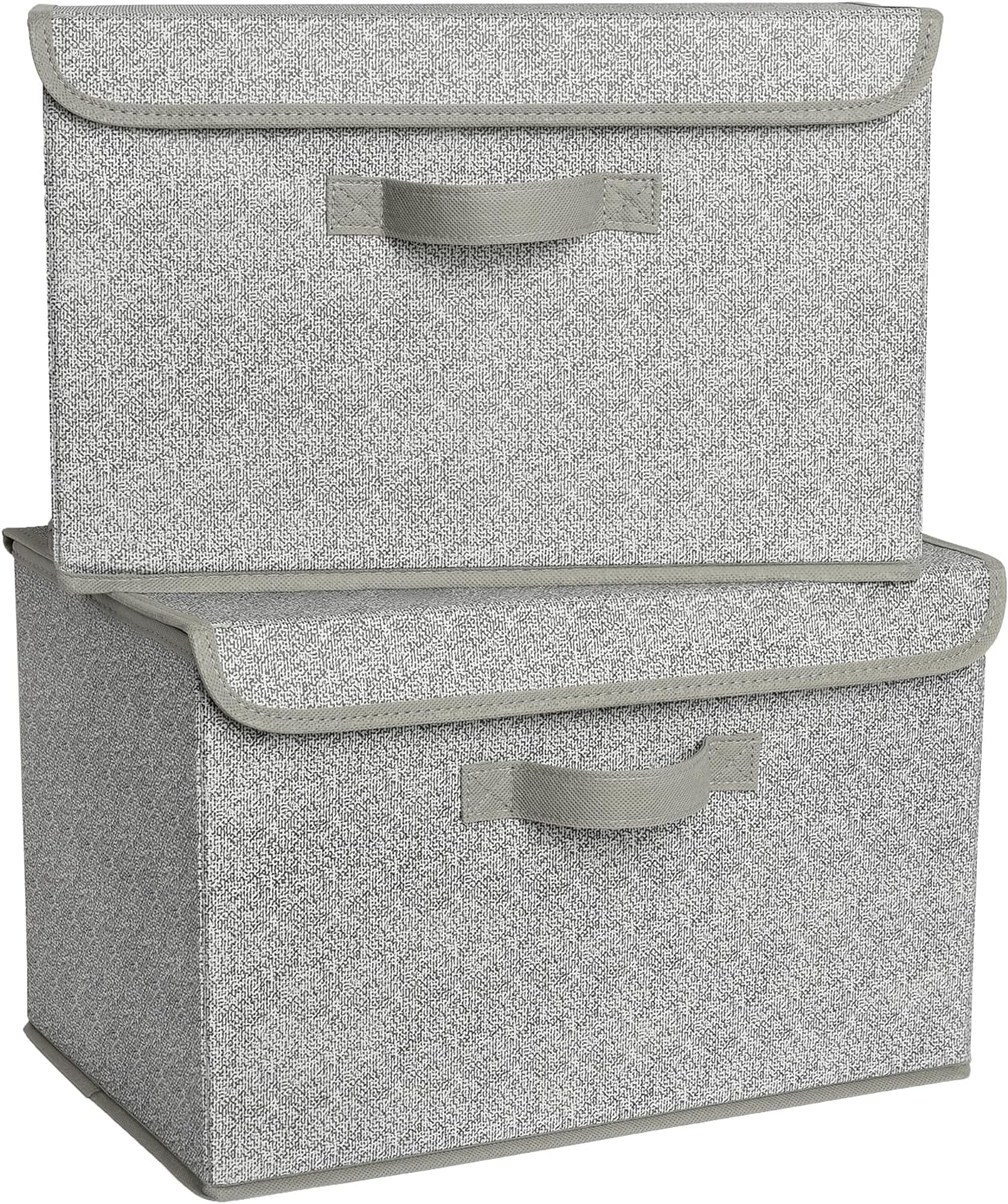 Beige Storage Bin — Ash Gray