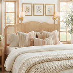 Tufted Boho Beige Throw Pillow Cover — 20" - View 4