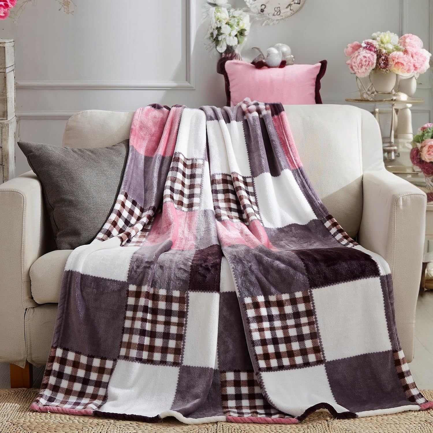 Farmhouse Black Throw Pillow — 50x60 — 63x87