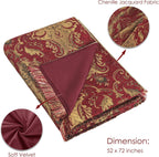Velvet Luxe Beige Throw Pillow - View 5