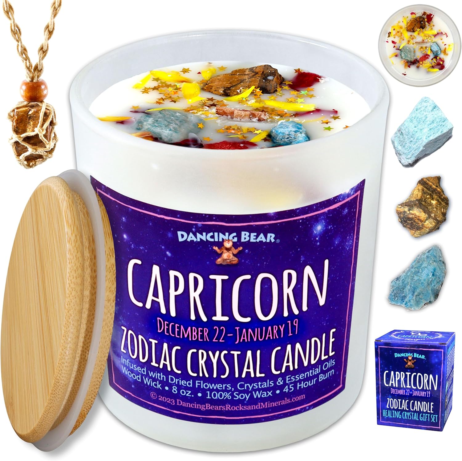 Scented Luxe Wood Candle — Capricorn Zodiac Candle