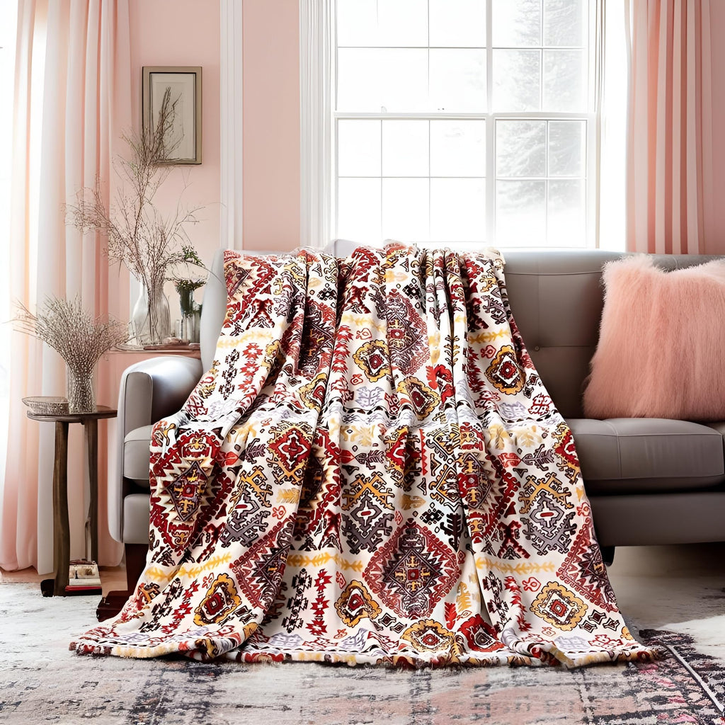 Boho Fabric Throw Pillow — 63"