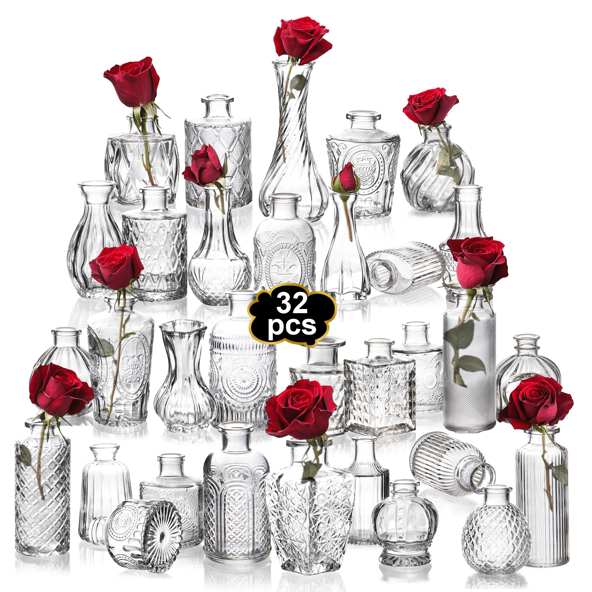 Vintage Glass Flower Vase