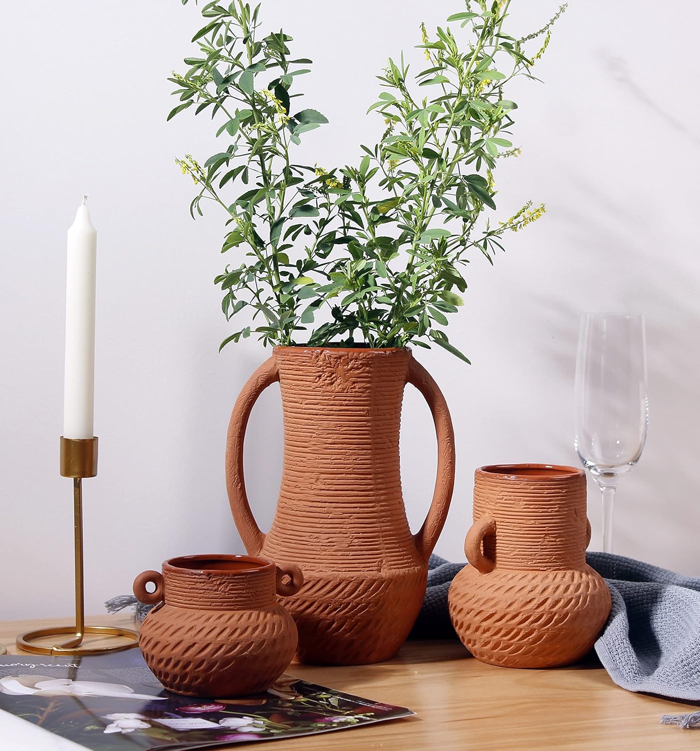 Farmhouse Orange Vase - View 3