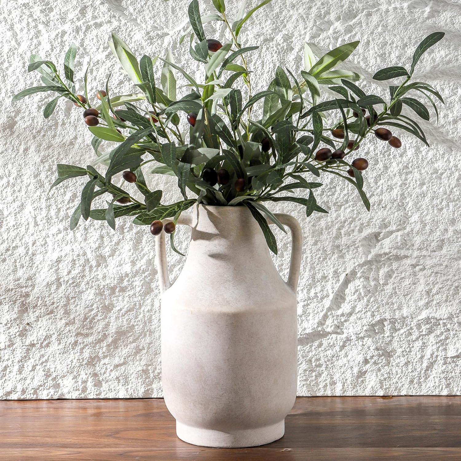 Antique Farmhouse Orange Flower Vase — 5.3" — A-11"h-antique