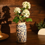 Farmhouse Blue Decorative Vase — 8" - View 2