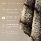 Velvet Luxe Beige Throw Pillow — 50" - View 5