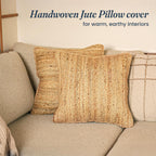 Boho Beige Pillow Cover — 18x18 - View 4