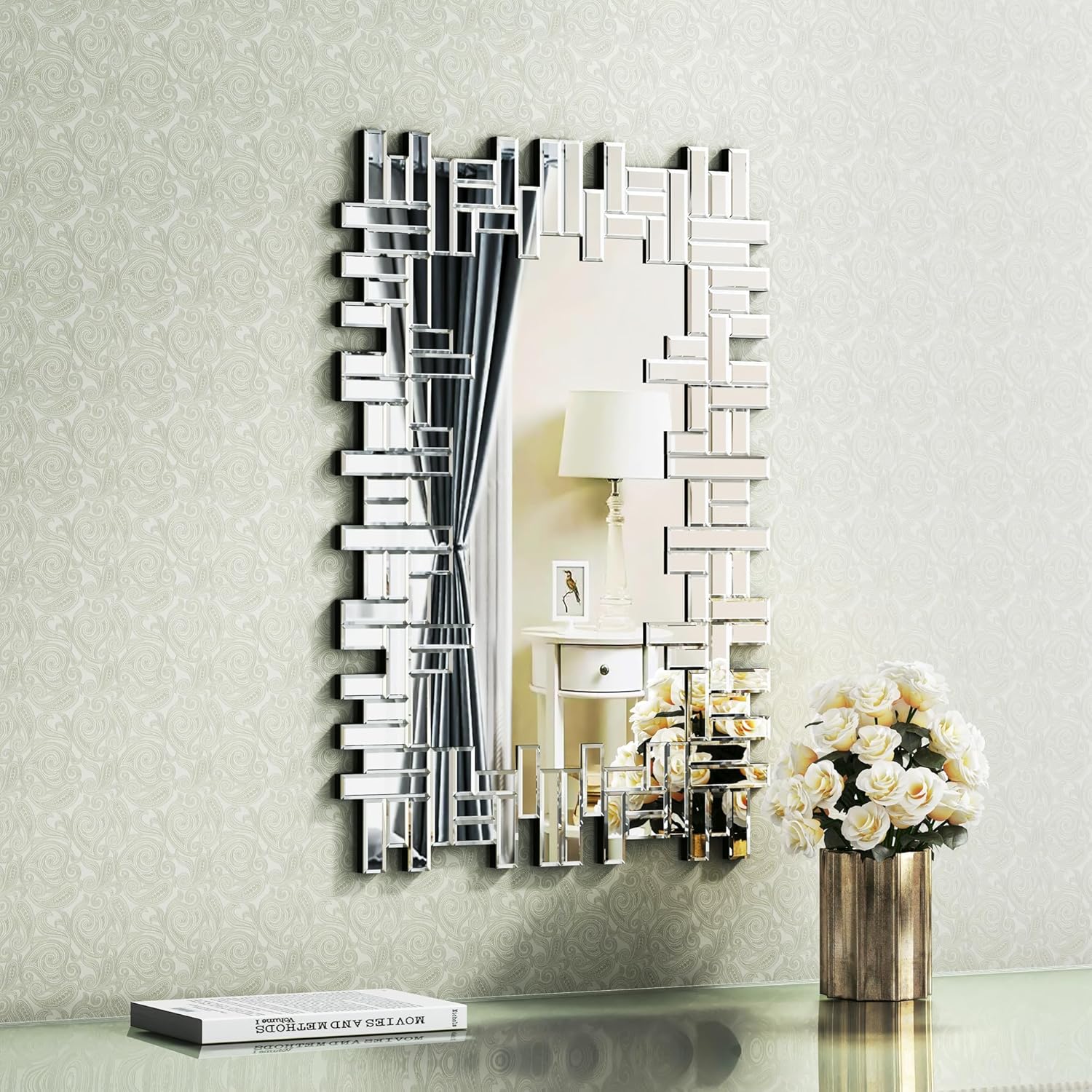 Silver Mirror — 40" — Silver-a