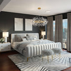 Round Luxe Gold Chandelier — 6-Light - View 3