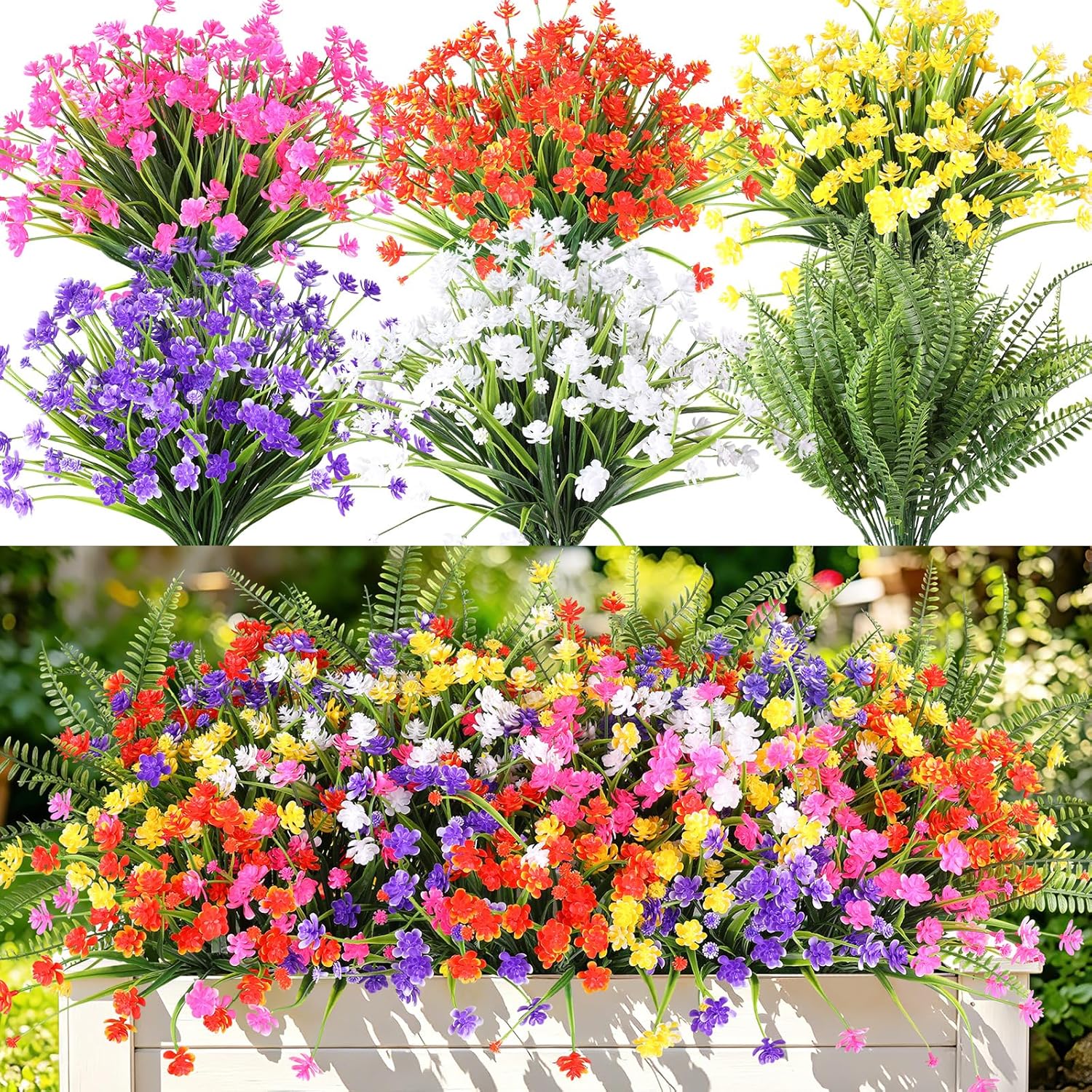 Blue Artificial Plant — Mix Color-3