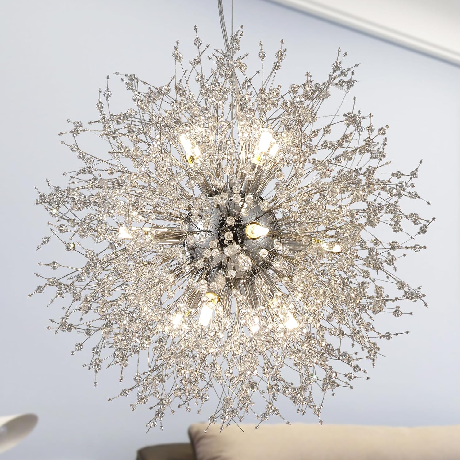 Luxe Gold Chandelier — 24-Light — D21.65” 12-Light