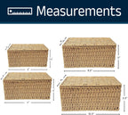 Boho Rattan Storage Basket — Set of 4 - View 4