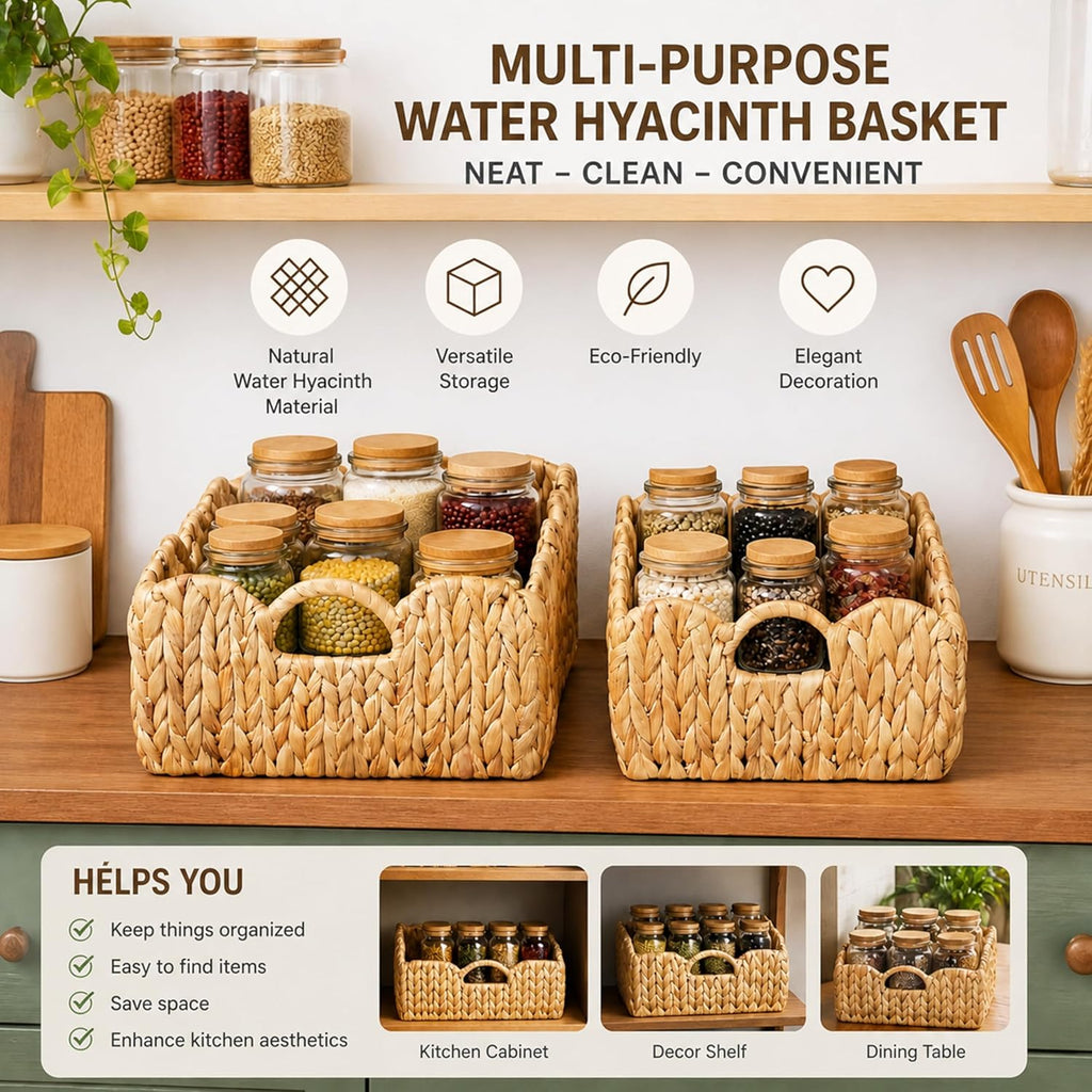Boho Rattan Vase — Set of 2 - View 3