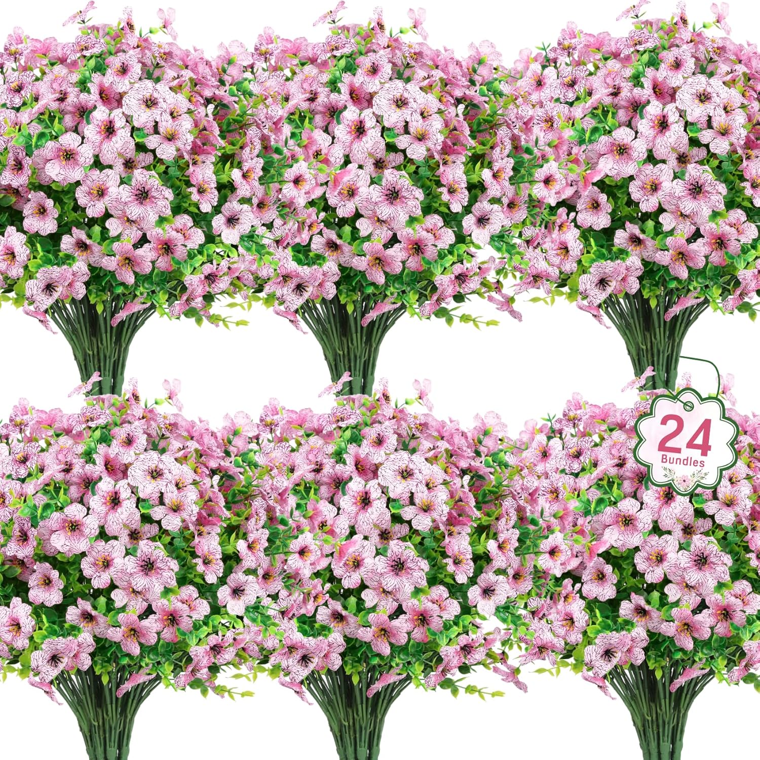Blue Artificial Flowers — 24