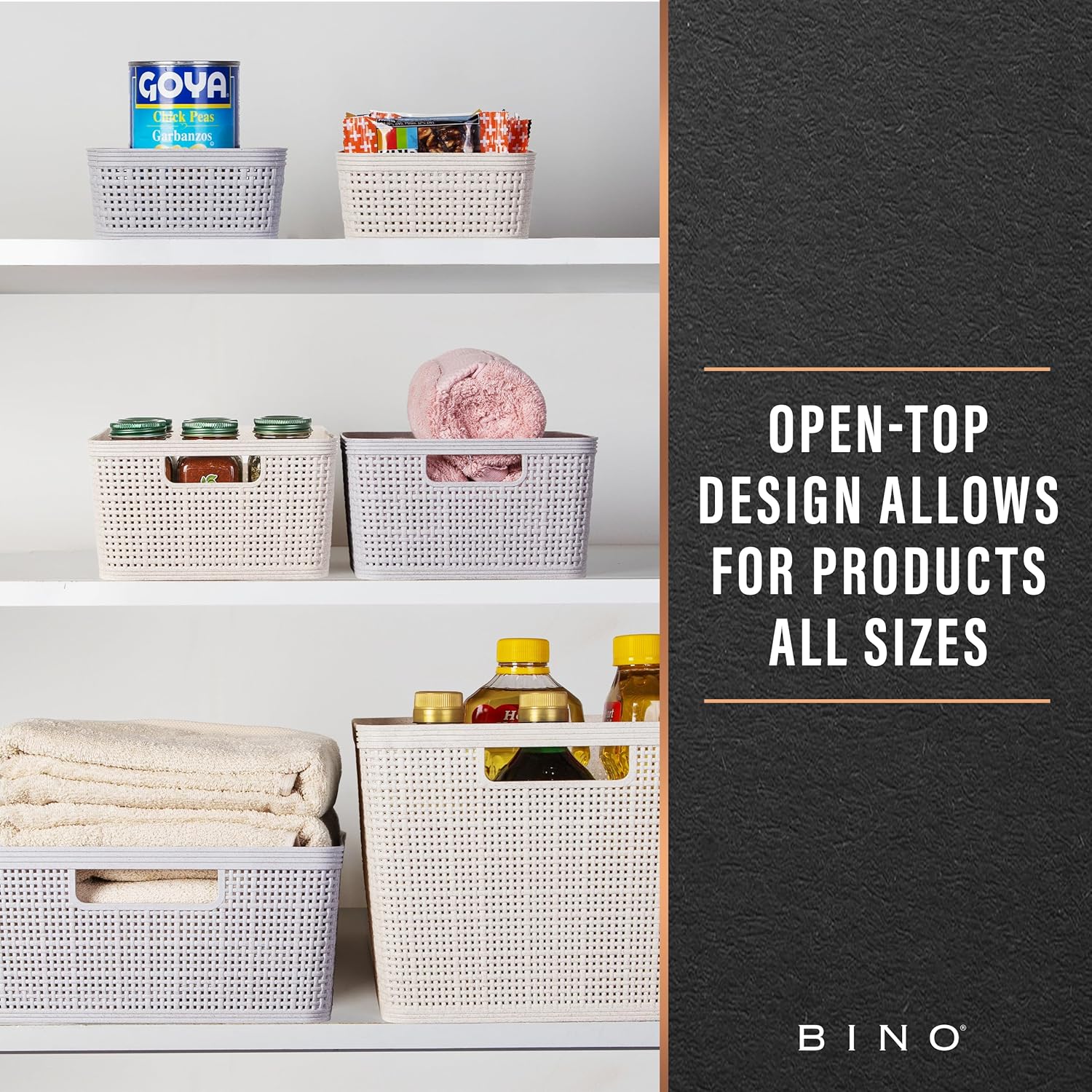 Boho Beige Storage Basket - View 5