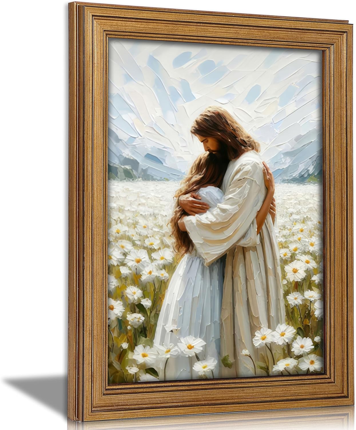 Black Canvas Wall Art — 16" — Jesus Girl