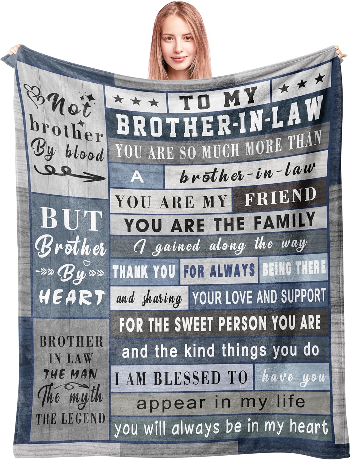 Fabric Throw Pillow — 60" — Brother in Law