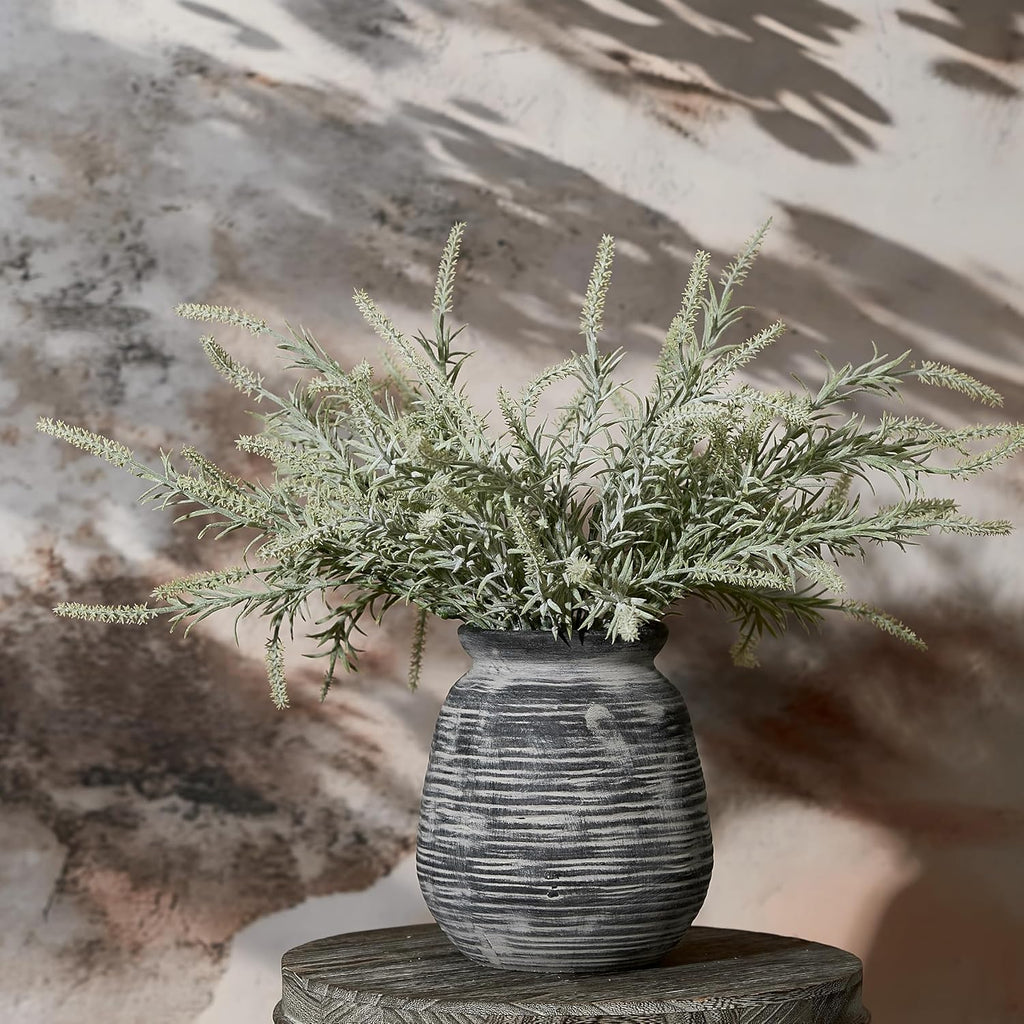 Farmhouse Beige Flower Vase — 3" - View 7