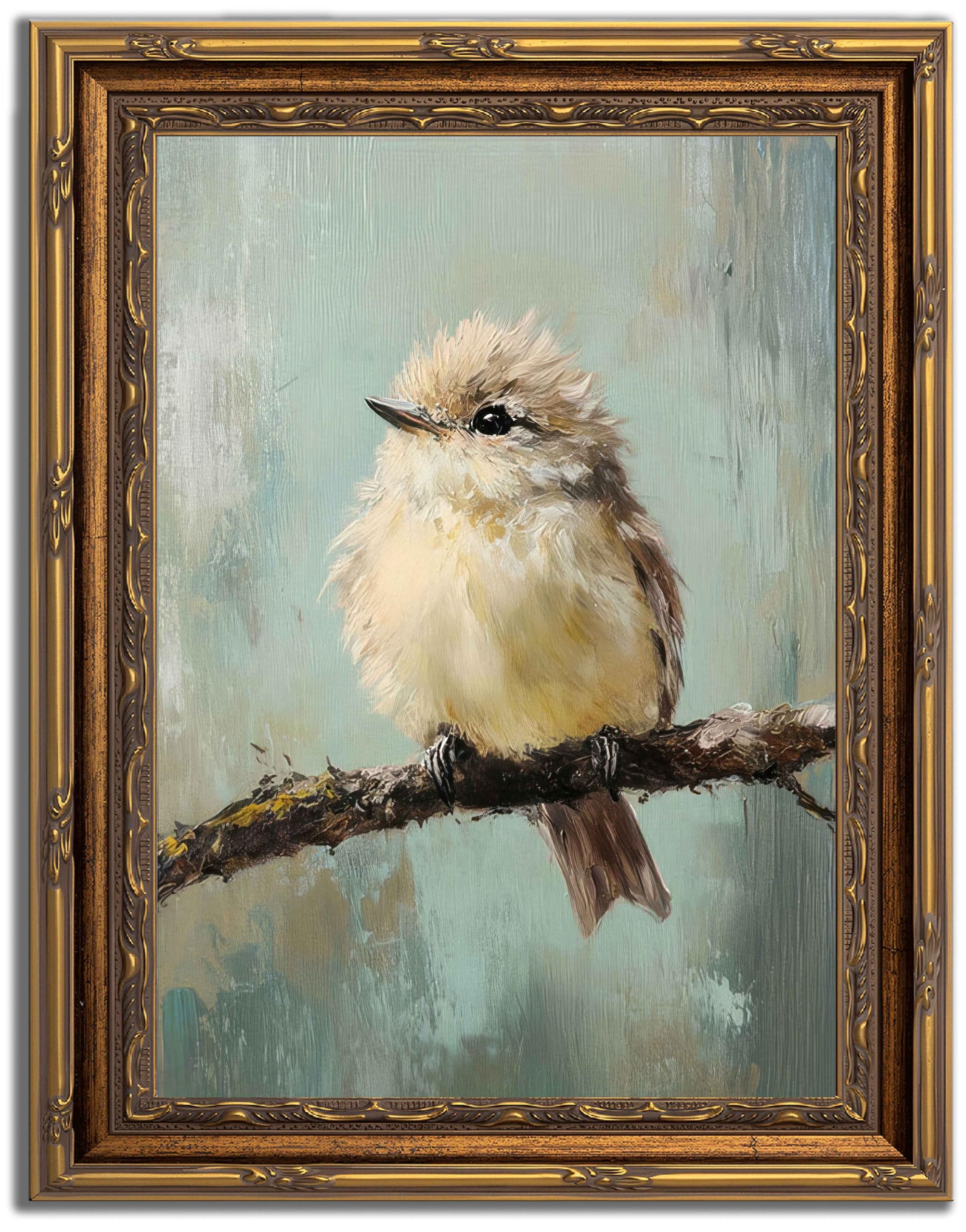 Framed Luxe Metal Canvas Wall Art — 11"